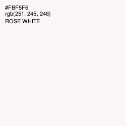 #FBF5F6 - Rose White Color Image